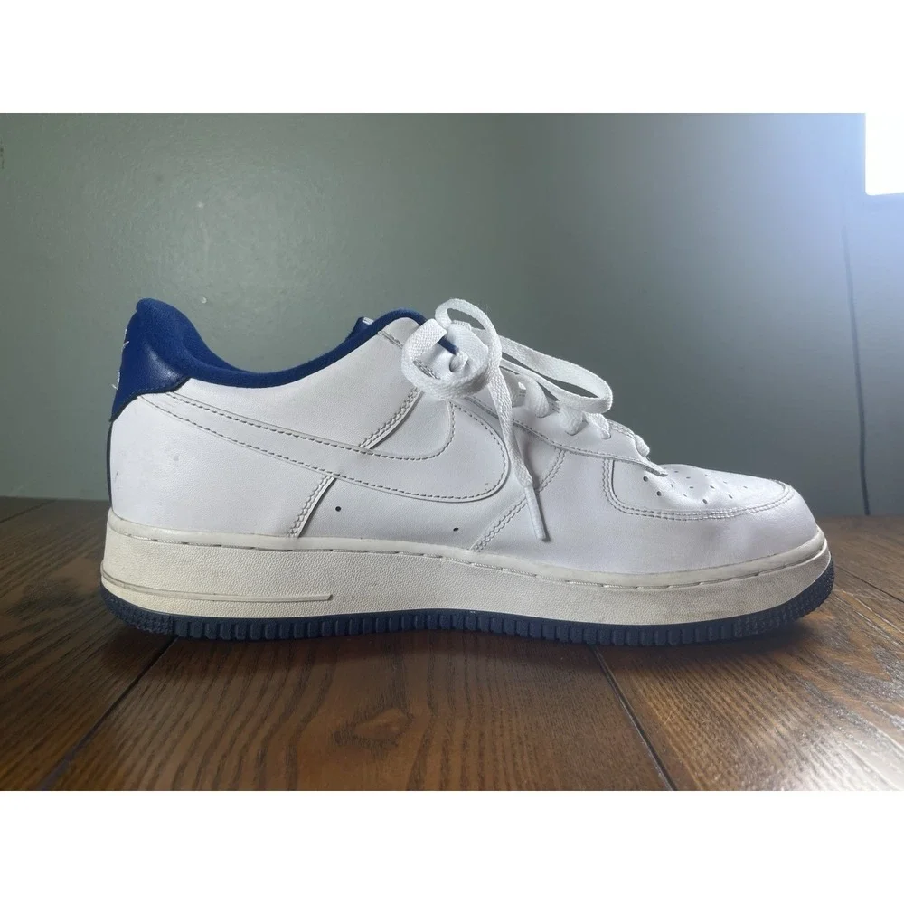 Nike Air Force 1 AF1 Low White Deep Royal Blue (CD0884-102) Men's Size 11